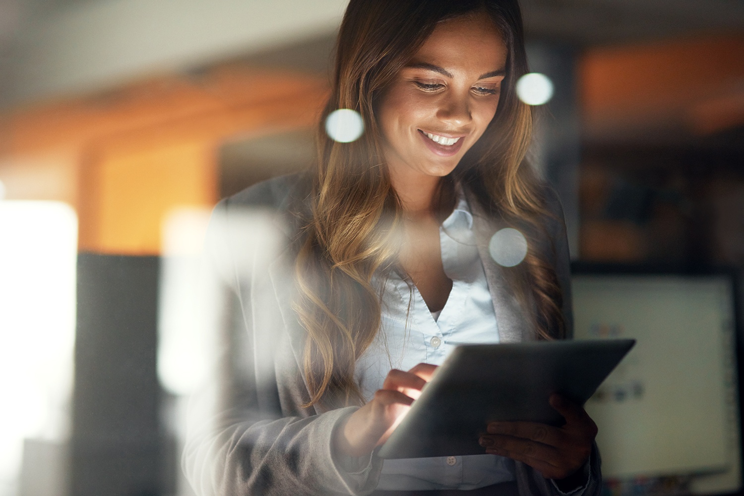 Shot of a businesswoman working in a modern office