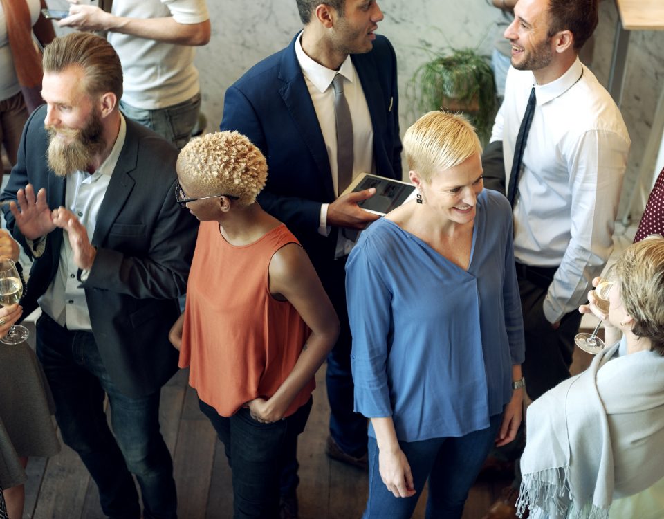 People Talking at an event