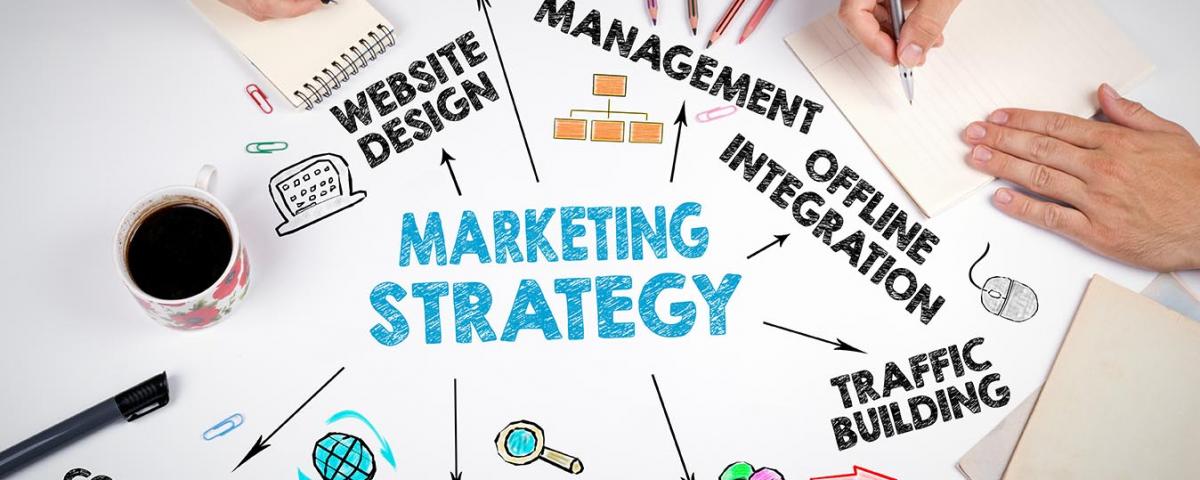 Marketing Strategy Business concept